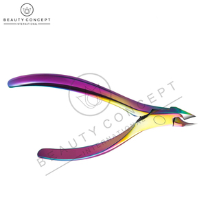 Rainbow Stainless Steel Cuticle Nipper Wide Jaw Opening Professional Sustainable Beauty Concept Home Personal Care Wholesale - Product Image 3