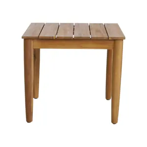 Artesanato Elegante: Móveis de madeira de alta qualidade por atacado por fabricante de mesa de centro quadrada personalizada
