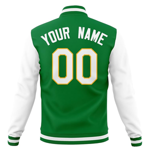 Veste de baseball en toile respirante légère personnalisée pour les jeunes adultes université fendue Letterman Bomber coupe-vent manteau lettre - Product Image 2