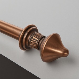 Palace Aura Aluminum Single <b>Curtain</b> <b>Pole</b> Decorative Finials Modern Design Durable Strength Classic Appeal for Elegant Home - Product Image 5