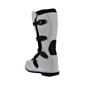 2024 personnalisé hommes genou-haut Motocross chaussures haute qualité imperméable en cuir véritable doublure PVC caoutchouc plat hiver Moto bottes - Product Image 3