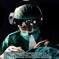 OTICA - Lámpara Quirúrgica LED Dental de 5 W para Exámenes ORL, Temperatura de Color de 5800 K, Certificación CE, Brillo Ajustable