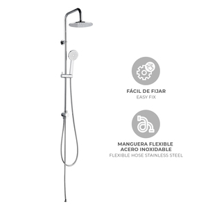 Colonne de douche en acier inoxydable K2O sans robinet, ensemble de salle de bain '<span class=keywords><strong>Chillout</strong></span> Valley' - Product Image 3