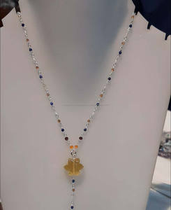 Collier de perles d'améthyste de forme multiple fait à la main de créateur collier impressionnant en argent sterling 925 pour cadeau de mariage - Product Image 3