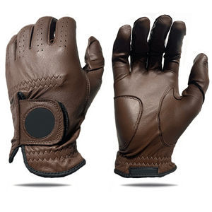 Gants de golf de couleur personnalisée pour hommes, droitiers, golfeurs Gants de golf de qualité Cabretta fabriqués en cuir OEM - Product Image 1