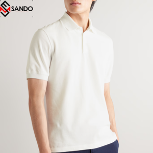 เสื้อโปโลกอล์ฟผู้ชายผ้าคอตตอนแห้งเร็วคอตตอนเสื้อ100% สำหรับผู้ชายดีไซน์ลายดอกไม้ดีไซน์แบบกำหนดเองระบายอากาศได้ดีขนาดพิเศษ - Product Image 5