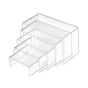 Estante escalonado de soporte de exhibición de acrílico de varios niveles personalizado para joyería al por menor, cosméticos, Figuritas y coleccionables - Product Image 4