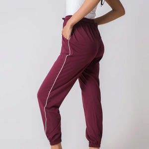 Pantalons évasés pour femmes de qualité supérieure, taille mi-haute, respirants, couleur unie, toile, nouvelle mode, décontracté, streetwear, vente chaude d'automne - Product Image 6