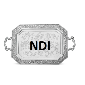 ถาดเสิร์ฟอาหารพร้อมที่จับถาดโลหะสำหรับเสิร์ฟอาหารเช้าอาหารสไตล์ที่เป็นเอกลักษณ์ผลิตภัณฑ์คุณภาพพรีเมียมออกแบบได้ตามต้องการ - Product Image 6