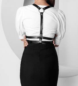 Arnés de cuero para el pecho, cinturón para ropa de mujer - Product Image 3
