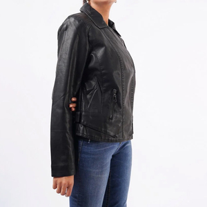 Nouvelle veste en cuir à la mode Veste en cuir coupe ajustée pour femme Véritable fabriqué avec le meilleur matériau pour veste en cuir pour femme - Product Image 2