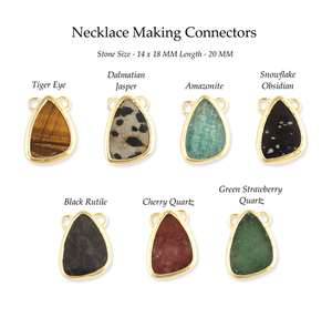 Connecteur pendentif amazonite naturelle fournisseur en gros en vrac connecteur de pierres précieuses à deux bélières forme fantaisie connecteur pendentif à breloque bricolage - Product Image 2