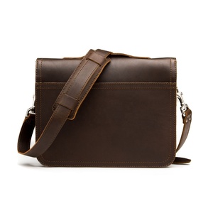 Sacoche pour ordinateur portable en cuir véritable, vintage, faite à la main, grande capacité, pour le bureau et l'ordinateur. - Product Image 3