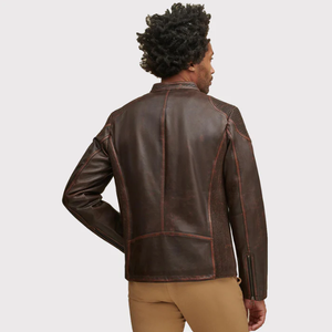 Modèle 2026 tendance, veste en cuir pour homme, nouvelle mode, veste en cuir pour homme, veste en cuir coupe-vent 2025 - Product Image 2