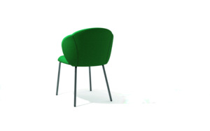 Chaise de salle à manger COROLLA Italydea, mobilier d'intérieur, dossier rembourré, structure en métal thermolaqué, design moderne, utilisation en intérieur - Product Image 1