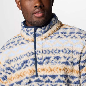 Sudadera con Capucha para Hombre, de Forro Polar Sherpa, Ecológica, Transpirable, con Botones, 350g, Cálida, para Invierno y Actividades al Aire Libre - Product Image 5