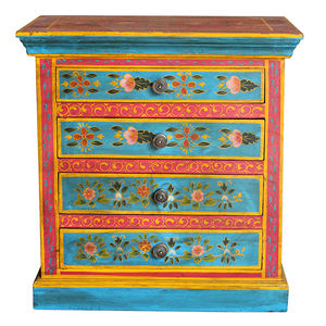 Support de nuit peint, meuble de chambre à coucher - Product Image 5