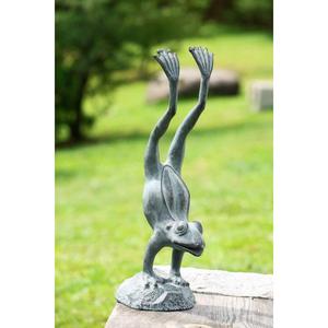 Accent grenouille ferme Sculpture décorative à la main solide grenouille Figurine extérieur Accent objet élégant grenouille extérieur pièce maîtresse - Product Image 3