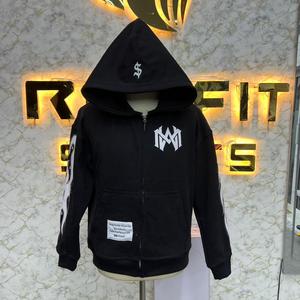 Custom Design Hoodie Unisex Oversized Knitted Sweatshirt Rhinestone Letter Print <b>Back</b> Logo Streetwear Gray Autumn Style - Product Image 5