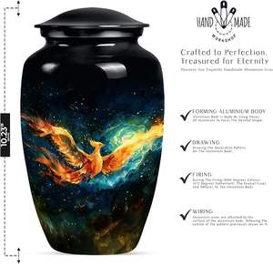 Bird Urns <b>for</b> Adult Female Ashes Keepsake Urn <b>for</b> <b>Men</b> & Women Combo of 1 Large Urn with Velvet <b>Bag</b> and 1 <b>Small</b> Keepsake - Product Image 2