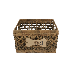 Cestas de Juguetes para Mascotas de Alta Calidad, Reutilizables, Tejidas a Mano con Jacinto de Agua y Mezcla de Pasto Marino, Ecológicas, para Gatos y Perros Pequeños, Forma Rectangular, Artesanales - Product Image 2