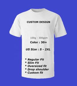 Camiseta de Manga Corta Lisa al por Mayor, Hecha en India, de Algodón Puro, para Impresión por Transferencia de Calor, Serigrafía, Bordado - Product Image 2