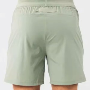 กางเกงขาสั้นเล่นยิมของผู้ชายกางเกงวิ่งออกกำลังกายผ้าโพลีเอสเตอร์ดีไซน์แบบลำลอง - Product Image 3