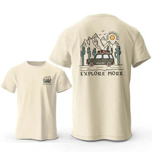 เสื้อยืดผ้าฝ้าย 100% สำรวจลายผ้าเจอร์ซีย์แบบต่างๆ น้ำหนักเบา 240 กรัม วิธีการพิมพ์ซิลค์สกรีนหลากหลาย - Product Image 1