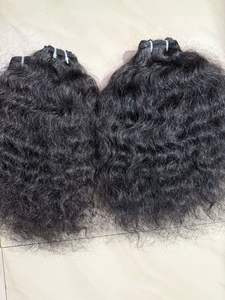 Extensions de cheveux bouclés en vrac AVEC trame Cheveux indiens bruts non traités Vague d'eau Cheveux humains en vrac - Product Image 6