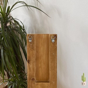 Sheeraz International Wooden Modern Minimalist Wall Decal for Living Room Bedroom Home Office-Pocket Vase <b>Dried</b> Flowers <b>Plants</b> - Product Image 3
