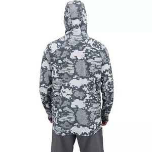 Ropa de pesca UPF 50 + Camisas de pesca de manga larga transpirables de secado rápido Diseño personalizado Sudaderas con capucha de pesca de camuflaje para la venta Ropa deportiva - Product Image 2