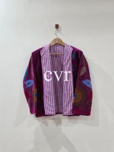 Abrigo de Lujo para Mujer, Hecho a Mano, de Terciopelo Suzani, Bordado a Mano, Estilo Uzbeko, Ecológico, para Invierno, Estilo Boho, para Fiestas - Product Image 5