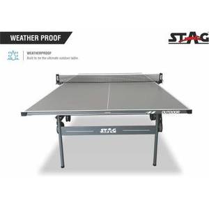 Table de tennis de table professionnelle pleine grandeur Stag Iconic Bali, design moderne pour intérieur, design pliable, matériau MDF, ITTF, pliable pour extérieur, 25 mm - Product Image 5