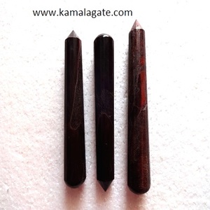 Varitas de masaje de cristal facetado de selenita Natural hechas a mano, artesanías de piedra semipreciosa para equilibrio de Chakra, piedras preciosas, estilo de amor - Product Image 4