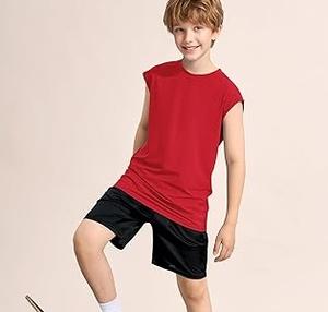 100% algodón personalizado hecho niños ropa verano camiseta sin mangas al por mayor sin mangas transpirable camiseta sin mangas chaleco - Product Image 2