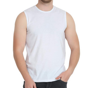 Camisetas sin Mangas de Último Diseño, Fabricadas en Pakistán, Venta Caliente, Tela de Poliéster/Algodón, Ecológicas, de Secado Rápido y Transpirables - Product Image 1