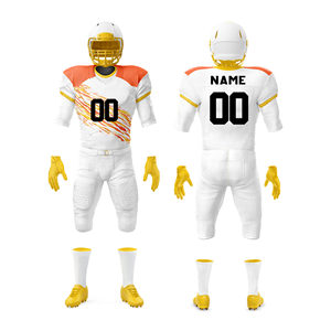 Uniformes de football américain pour jeunes de qualité supérieure pour les vêtements d'entraînement Maillot et pantalon de football américain cousus en gros de haute qualité - Product Image 3