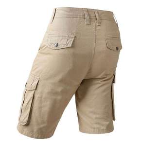 Wholesale Big Pocket All-in-one <b>Line</b> Drawstring Cargo Shorts Men's New Summer Solid Color Casual Loose Wide-leg <b>Pants</b> - Product Image 2