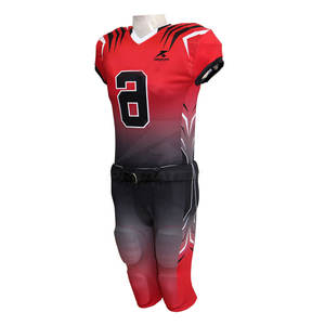 Uniforme de football américain personnalisé ensemble respirant de haute qualité vêtements de sport d'équipe à manches courtes - Product Image 6