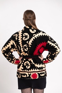 Bohemian Cotton <b>Kimono</b> Jacket V-Neck Floral Embroidery <b>Plus</b> <b>Size</b> Full Sleeve Loose Fit Adult Casual Dress Eco-Friendly - Product Image 4