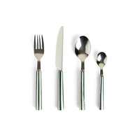 Ensemble de couverts en acier inoxydable au design zigzag résistant à la rouille, parfait pour les repas de tous les jours et les occasions spéciales en acier miroir