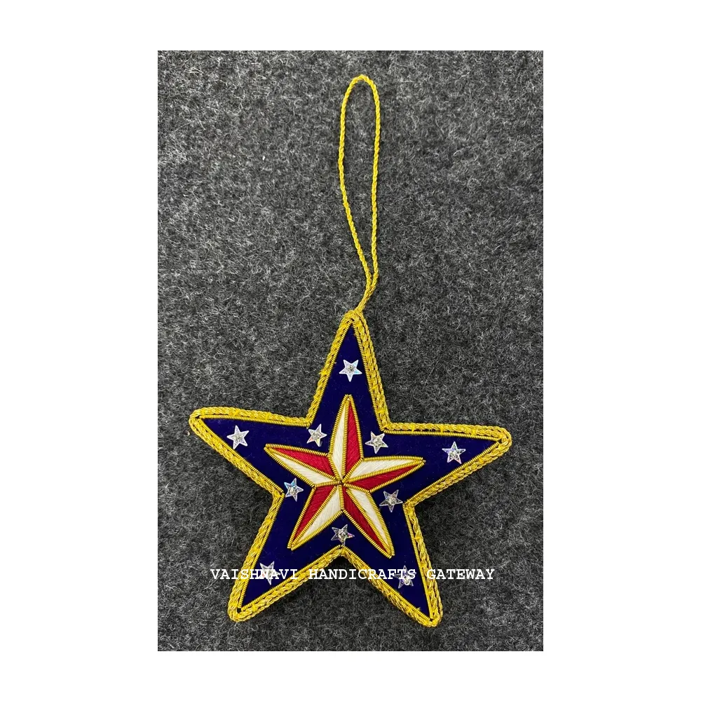 Hands tickerei kunden spezifisches Design hängende Ornamente für Weihnachts dekor
