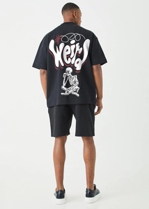 เสื้อยืดโอเวอร์ไซส์สำหรับผู้ชายเสื้อยืด240GSM ผ้าฝ้าย100% 2025ขนาดใหญ่พิเศษออกแบบได้ตามต้องการคุณภาพระดับพรีเมียม - Product Image 3