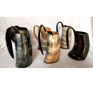 Mug en corne de buffle sculptée, gobelet en corne de buffle, récipient à boire en corne de buffle pour les occasions spéciales, mug en corne de buffle - Product Image 1