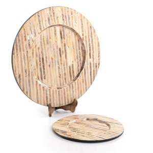 Vente chaude napperon perle nacre tapis de table top qualité mosaïque vadrouille coquille napperons - Product Image 4