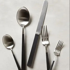 OEM ODM personnalisé ménage cuillère couteau fourchette ensemble en acier inoxydable réutilisable facile lavable longue durée ensemble de couverts poids léger - Product Image 1