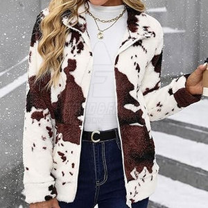 Veste en cuir de vachette pour femmes de haute qualité, tricotée pour l'hiver, faible MOQ, nouvelle arrivée - Product Image 6