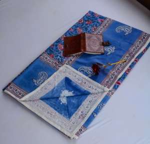 Hand Block Printed Cotton Bedsheet | <b>Floral</b> Paisley <b>Bed</b> <b>Sheet</b> | Indian Handmade Bedding for Wholesale - Product Image 1