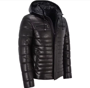Chaqueta de Invierno de Piel de Oveja Genuina Personalizable ESPRIT, Chaqueta Acolchada Cálida de Alta Gama con Cuello Alto y Capucha Extraíble, Chaqueta Acolchada OEM - Product Image 3