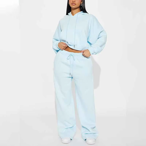 Conjunto de Dos Piezas de Chándal Deportivo para Mujer, Estilo Urbano, de Manga Larga, Estampado, de Felpa, Suave, Pantalones Jogger, Ropa Cómoda para Otoño e Invierno - Product Image 1